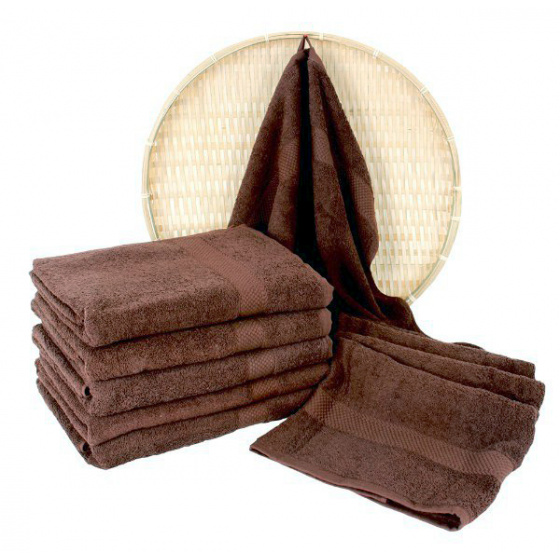 Darsi terry towel 50x100 cm, color chocolate