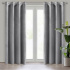 Decorative velvet curtain with eyelets GREY 140x250 cm