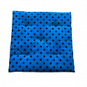 Sedák-40x40x2cm-Černá-tečka-na-Modrém