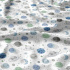 Cotton fabrics, by the meter. World of Planets, Blue on White