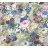 Velvet upholstery fabrics, by the meter. Peony flower garden