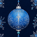Christmas cotton fabric, by the meter, width 160 cm, Christmas Toys on blue