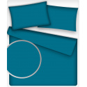 Solid-colored cotton fabric, 125 g/m², width 160 cm, dark turquoise