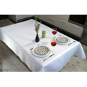 Water-repellent tablecloth Rhombe, 110x160 cm color White, stain-resistant