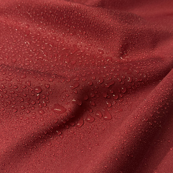 Vodu odpuzující látky, Oxford, šíře 160 cm, Bordo