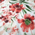 Cotton fabric 100% cotton, 125 g/m², width 160 cm, flowers on white