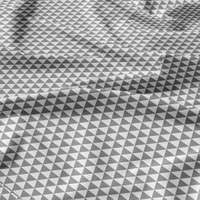 Cotton fabric 100% cotton, 125 g/m², width 160 cm, grey triangles