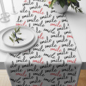 Cotton fabric 100% cotton, 125 g/m², width 160 cm, smile on white