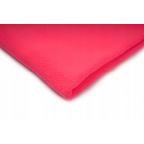 Polar fleece látka 200 g/m², šířka 150 cm, malinový neon, metráž