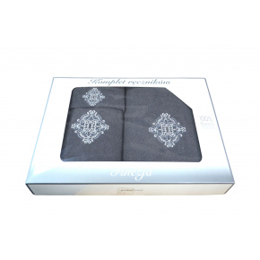 Set of 3 terry towels, color Graphite Set of 3 terry towels, color Graphite