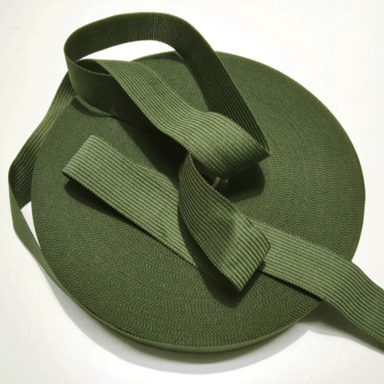 PES edging strip 25 mm color khaki
