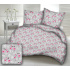 Cotton fabrics, by the meter. Flamingos on the Gray