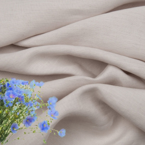Natural linen fabric Julia, Lt. Gray(9106), 154 gr/m2