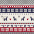 Vánoční bavlněná látka, metráž, šíře 160 cm, Jeleni Červený ornament