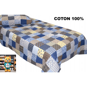 Krepové povlečení na zip, barva Modrá, 140x200 cm Krepové povlečení na zip, barva Modrá, 140x200 cm