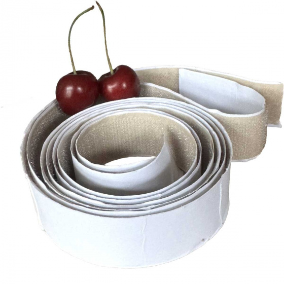 Beige adhesive hook and loop tape 50 cm, width 25 mm