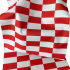 Outdoor fabric Pergola (Oxford), 200 g/m², width 160 cm, white-red checkered pattern 5x10 cm