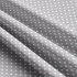 Children's cotton fabrics, by the meter. Dot 4 mm, white on Gray