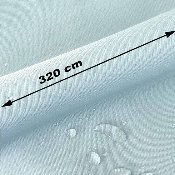Vodu odpuzující oxfordová látka s teflonovou úpravou, 165 g/m², šíře 320 cm, světle modrá