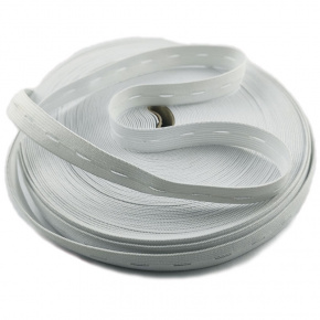 Guma dírkovaná šíře 20 mm bílá balení 25 m Guma dírkovaná šíře 20 mm bílá balení 25 m