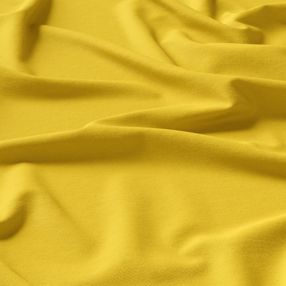 Solid-colored cotton fabric, 125 g/m², width 160 cm, yellow