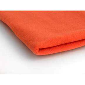 Polar fleece látka 200 g/m², šířka 150 cm, mandarinkový, metráž