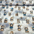 Christmas cotton fabric, by the meter, width 160 cm, pattern Christmas on White 46