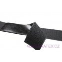Pásek na suchý zip s lepidlem černý 20 mm