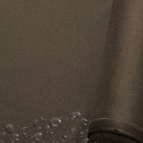 Vodoodpudivá látka Imitace lnu, 220 g/m², šíře 160 cm, hnědá