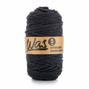 Bavlněná šňůra 5mm, 100m, antracit 360