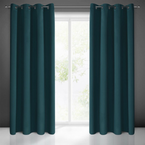Blackout curtain with eyelets PETROL 135X250 cm