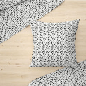 Children's cotton fabric 100% cotton, 125 g/m², width 160 cm, mini black stars on white