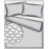 Cotton fabric 100% cotton, 125 g/m², width 160 cm, white cloud on grey