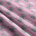 Cotton fabric, by the meter. It's a Girl on Pink