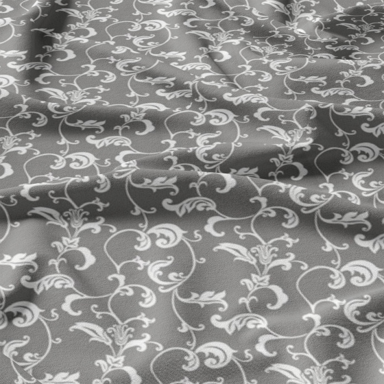 Children's cotton fabric by the meter Oriental on Grey