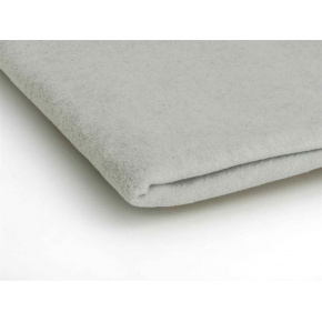 Polar fleece látka 200 g/m², šířka 150 cm, světle šedý melanž, metráž