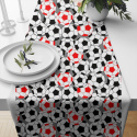 Cotton fabric 100% cotton, 125 g/m², width 160 cm, red football