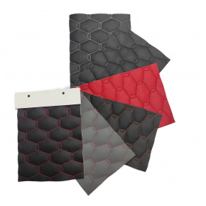 Vzorník potahových látek Eko kůže Prošívaná GEO, 15x19 cm