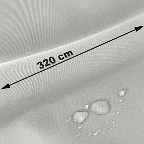 Vodu odpuzující oxfordová látka s teflonovou úpravou, 165 g/m², šíře 320 cm, světle šedá