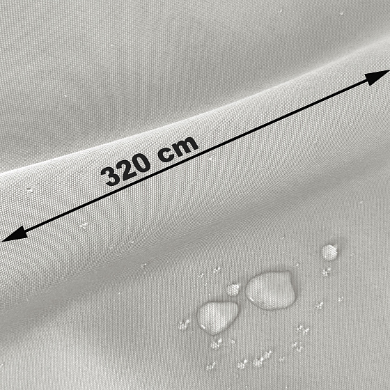 Vodu odpuzující oxfordová látka s teflonovou úpravou, 165 g/m², šíře 320 cm, světle šedá