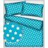 Children's cotton fabric 100% cotton, 125 g/m², width 160 cm, white gingerbread on mint