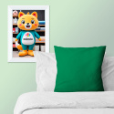 Solid-colored cotton fabric, 125 g/m², width 160 cm, emerald