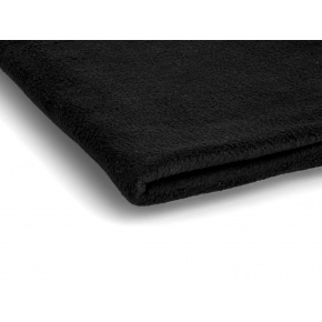 Polar fleece látka 200 g/m², šířka 150 cm, černý, metráž
