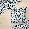 Cotton fabric 100% cotton, 125 g/m², width 160 cm, football blue