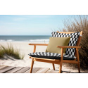 Outdoor Fabric Pergola (Oxford), 200 g/m², width 160 cm, black and white checkerboard 5x10 cm