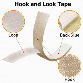 Beige adhesive hook and loop tape 25 mm Beige adhesive hook and loop tape 25 mm