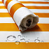 Waterproof Fabric Premium, 190 g/m², width 80 x 160 cm, yellow stripes