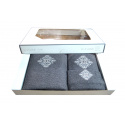 Set of 3 terry towels, color Graphite
