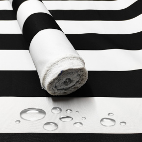 Voděodolná látka Premium, 190 g/m², šíře 160 cm, proužky černé