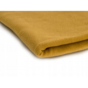 Polar fleece látka 200 g/m², šířka 150 cm, hořčicový, metráž